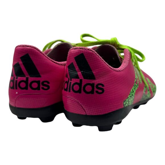 Adidas X 15.4 FXG Boots Cleats Kids 1.5 Shoes Soccer Football Pink Green Outdoor - Picture 7 of 15